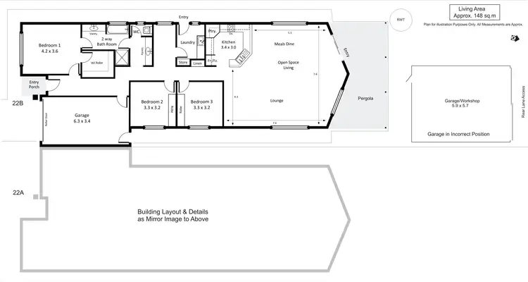 Floorplan of Homely house listing, 21B Turnbull Terrace, Glossop SA 5344