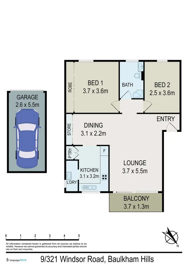 Floorplan of Homely apartment listing, 9/321 Windsor Road, Baulkham Hills NSW 2153