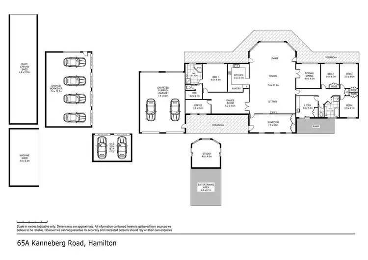 Floorplan of Homely house listing, 65a Kannenbergs Road, Hamilton VIC 3300