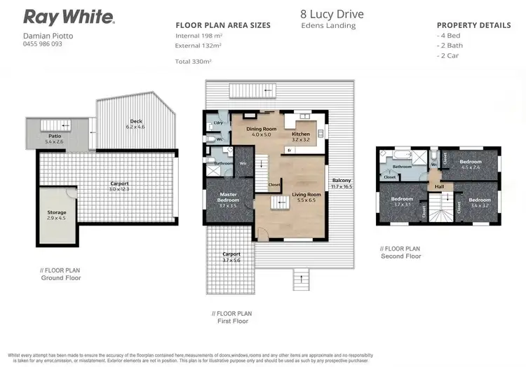 Floorplan of Homely house listing, 8 Lucy Drive, Edens Landing QLD 4207