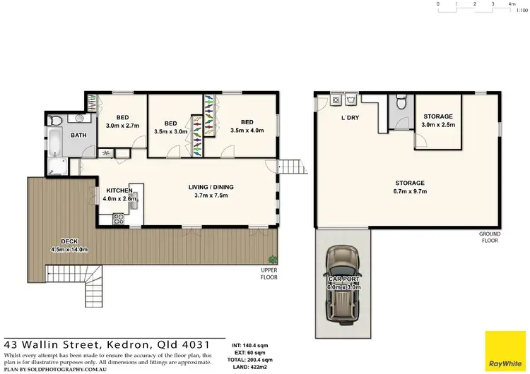 Floorplan of Homely house listing, 43 Wallin Street, Kedron QLD 4031