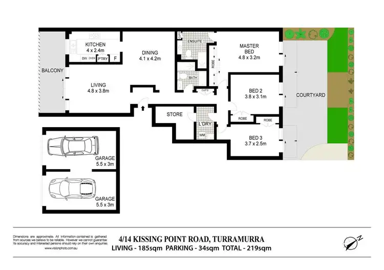 Floorplan of Homely apartment listing, 4/14 Kissing Point Road, Turramurra NSW 2074
