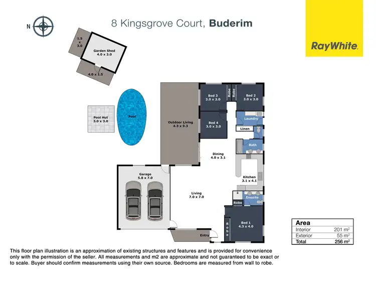 Floorplan of Homely house listing, 8 Kingsgrove Court, Buderim QLD 4556