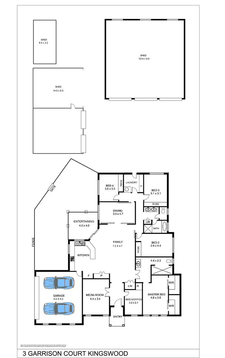 Floorplan of Homely house listing, 3 Garrison Court, Tamworth NSW 2340