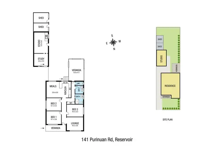 Floorplan of Homely house listing, 141 Purinuan Road, Reservoir VIC 3073