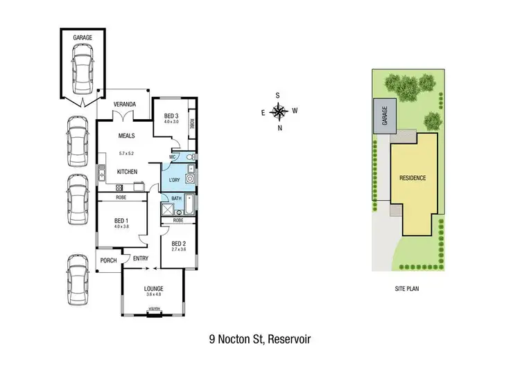 Floorplan of Homely house listing, 9 Nocton Street, Reservoir VIC 3073