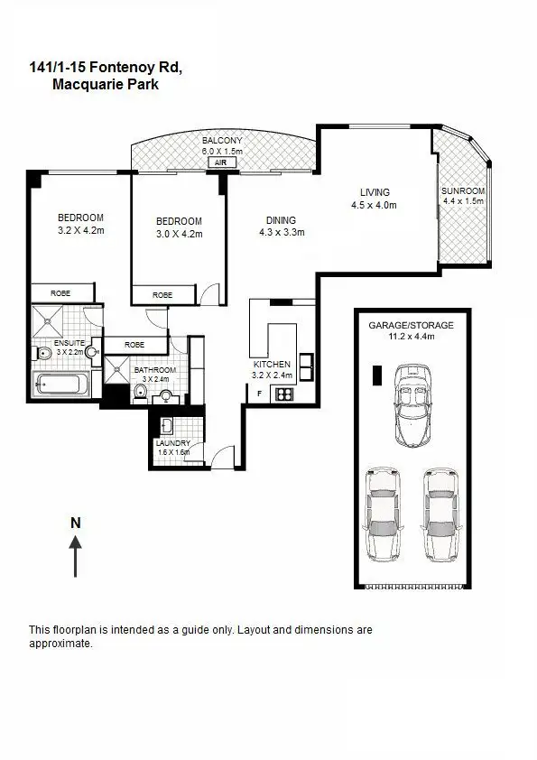 Floorplan of Homely unit listing, 141/1 Fontenoy Road, Macquarie Park NSW 2113