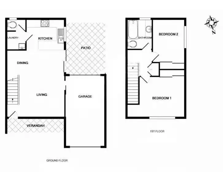 Floorplan of Homely townhouse listing, 17/447 Watson Road, Acacia Ridge QLD 4110