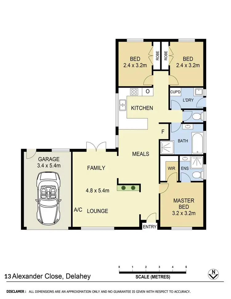 Floorplan of Homely house listing, 13 Alexander Close, Delahey VIC 3037