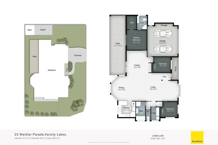 Floorplan of Homely house listing, 25 Warbler Parade, Varsity Lakes QLD 4227