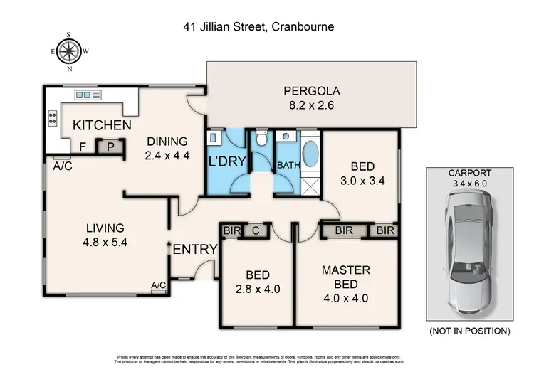 Floorplan of Homely house listing, 41 Jillian Street, Cranbourne VIC 3977