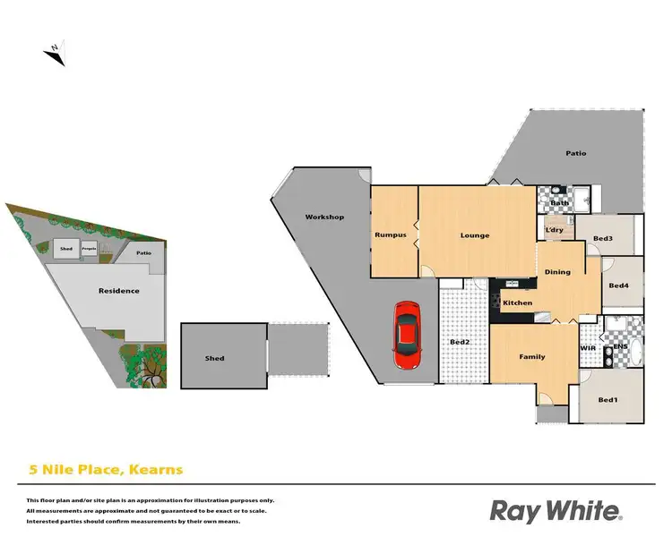 Floorplan of Homely house listing, 5 Nile Place, Kearns NSW 2558