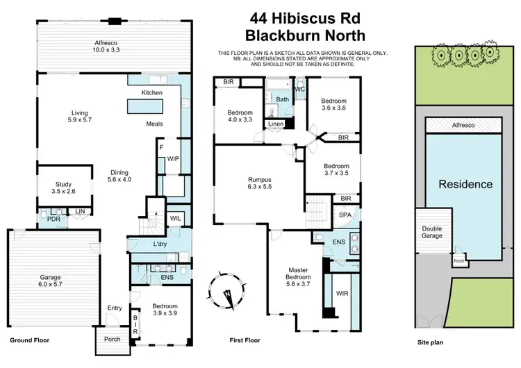 Floorplan of Homely house listing, 44 Hibiscus Road, Blackburn North VIC 3130