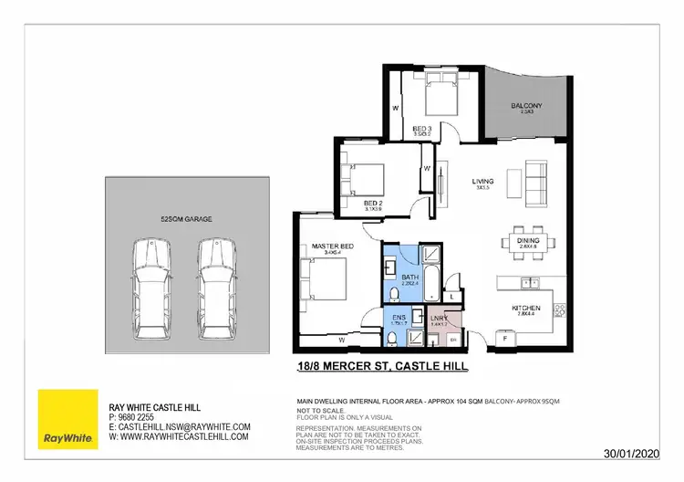 Floorplan of Homely unit listing, 18/8-14 Mercer Street, Castle Hill NSW 2154