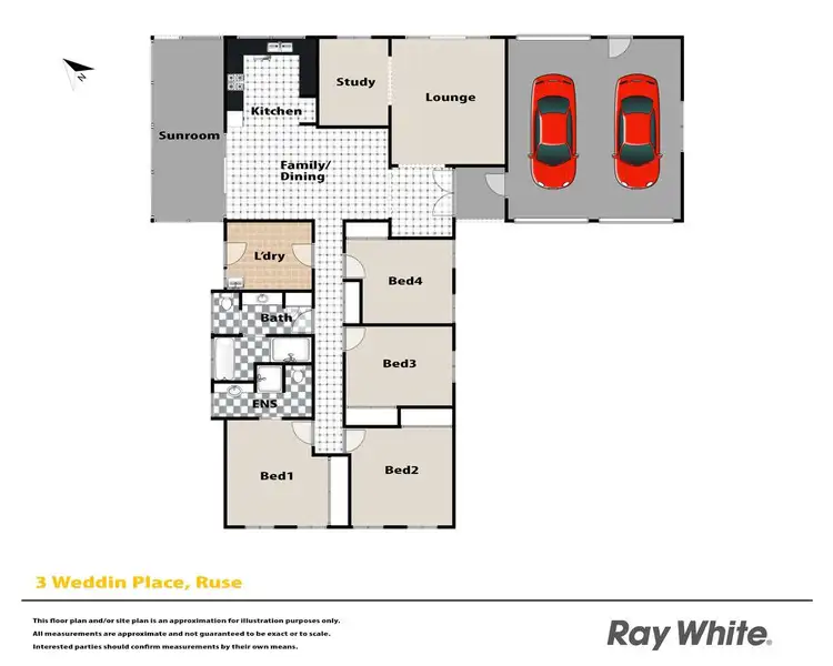 Floorplan of Homely house listing, 3 Weddin Place, Ruse NSW 2560