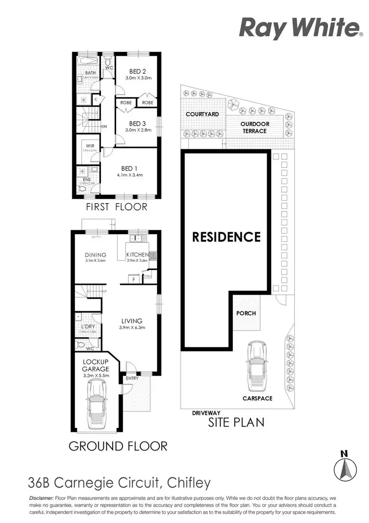 Floorplan of Homely house listing, 36B Carnegie Circuit, Chifley NSW 2036