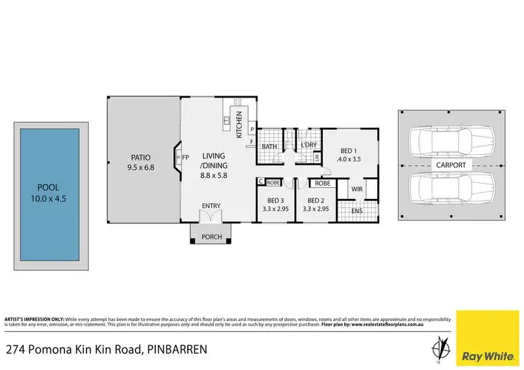 Floorplan of Homely house listing, 274 Pomona- Kin Kin Road, Pinbarren QLD 4568