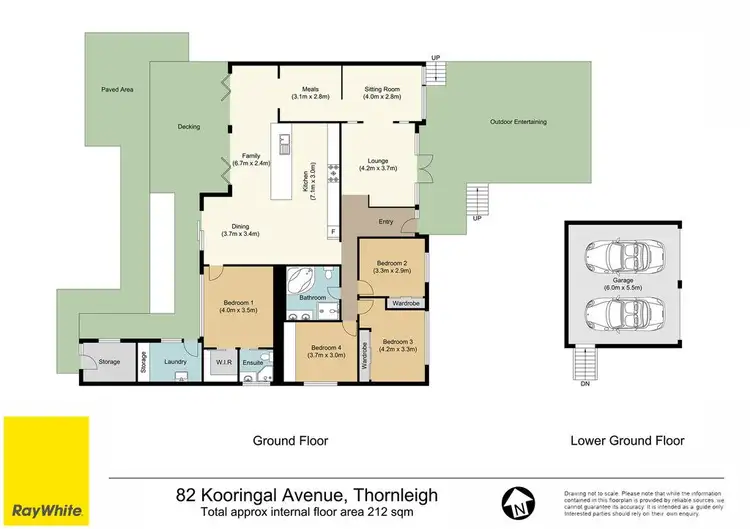 Floorplan of Homely house listing, 82 Kooringal Avenue, Thornleigh NSW 2120