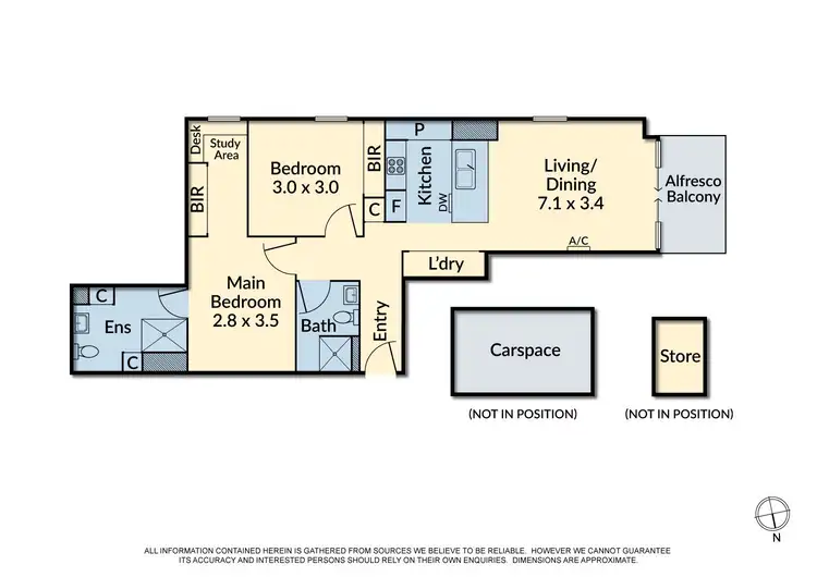 Floorplan of Homely apartment listing, 309/3 Grosvenor Street, Doncaster VIC 3108