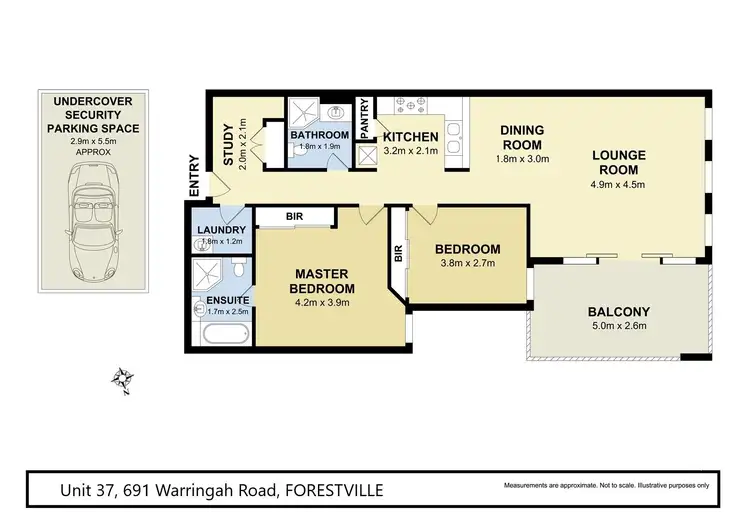 Floorplan of Homely unit listing, 37/691-695 Warringah Road, Forestville NSW 2087
