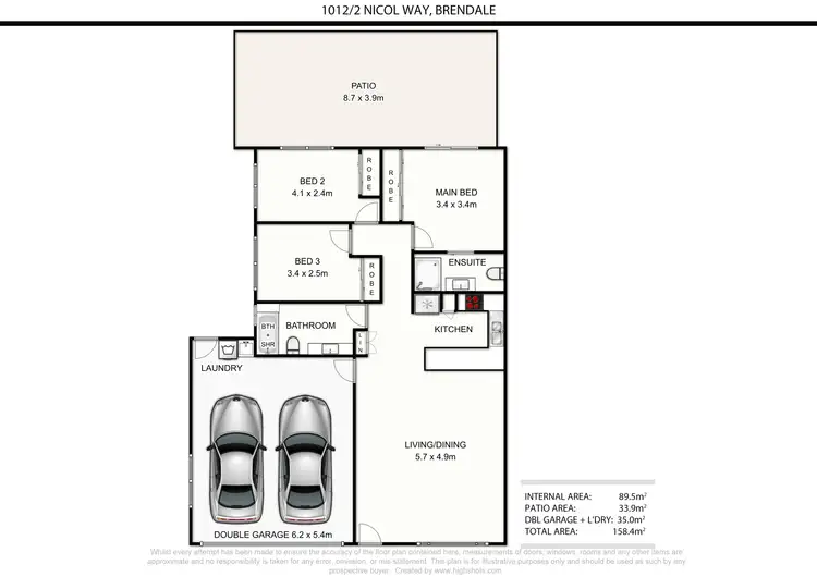 Floorplan of Homely townhouse listing, 1012/2 Nicol Way, Brendale QLD 4500