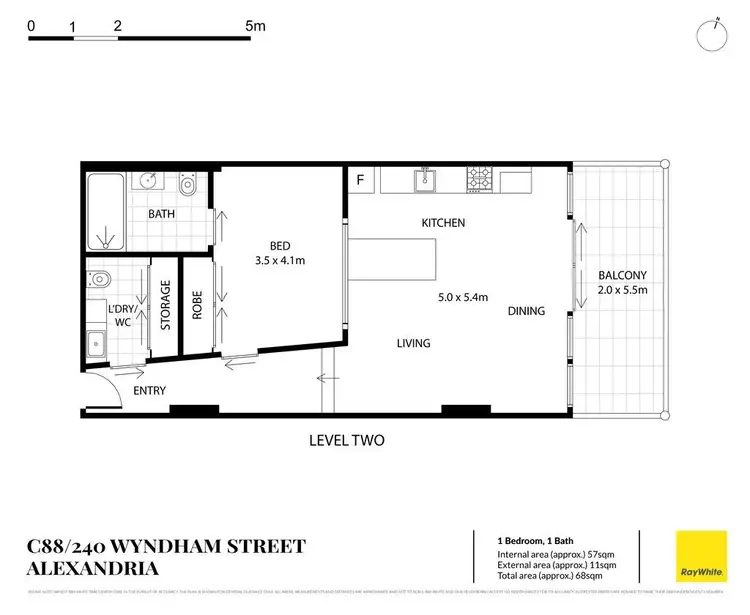 Floorplan of Homely apartment listing, 88c/240 Wyndham Street, Alexandria NSW 2015