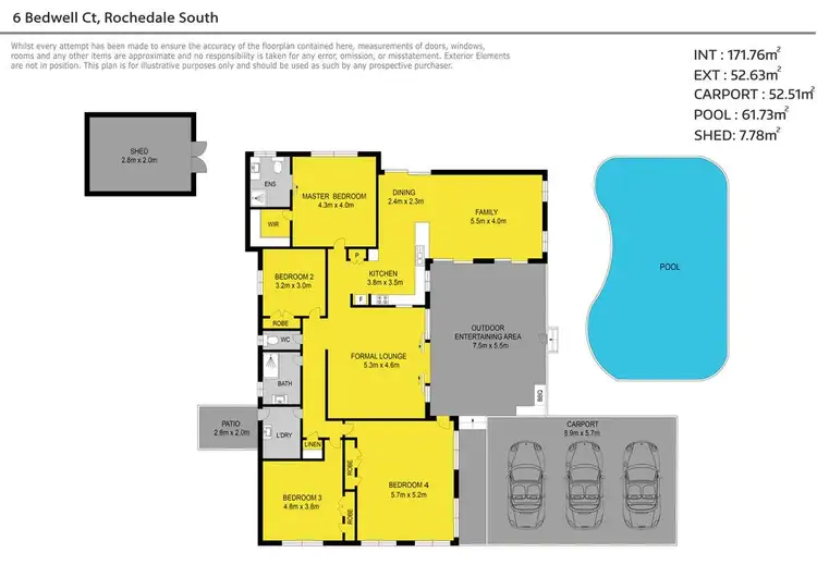 Floorplan of Homely house listing, 6 Bedwell Court, Rochedale South QLD 4123