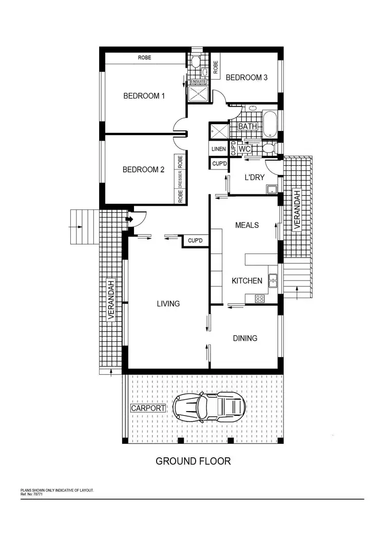 Floorplan of Homely house listing, 40 McCabe Crescent, Holt ACT 2615