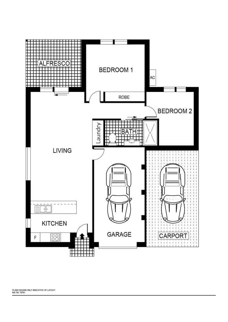 Floorplan of Homely townhouse listing, 3/71 Bennelong Crescent, Macquarie ACT 2614