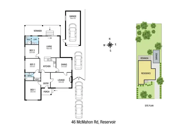 Floorplan of Homely house listing, 46 McMahon Road, Reservoir VIC 3073