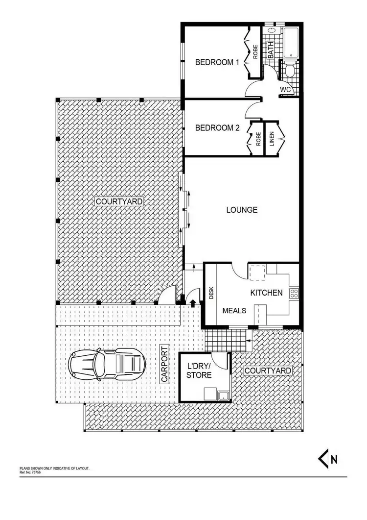 Floorplan of Homely townhouse listing, 12 Elkedra Close, Hawker ACT 2614