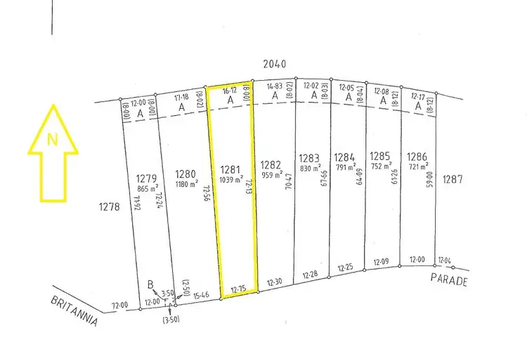 Floorplan of Homely land listing, 80 Britannia Parade, Hindmarsh Island SA 5214