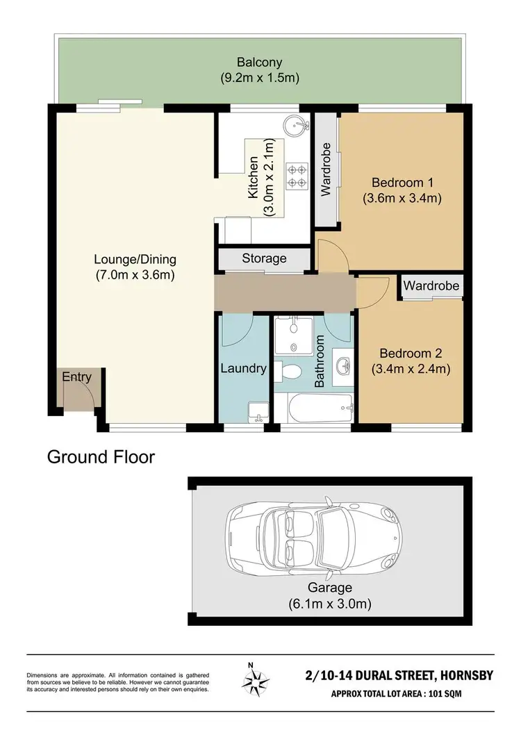 Floorplan of Homely unit listing, 2/10-14 Dural Street, Hornsby NSW 2077