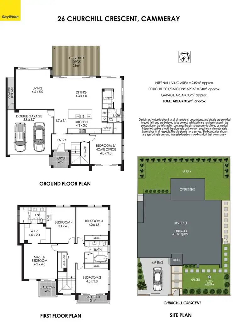 Floorplan of Homely house listing, 26 Churchill Crescent, Cammeray NSW 2062