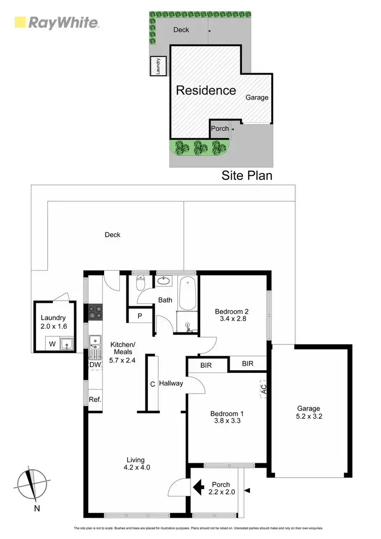 Floorplan of Homely unit listing, 2/16 Rigby Avenue, Carnegie VIC 3163