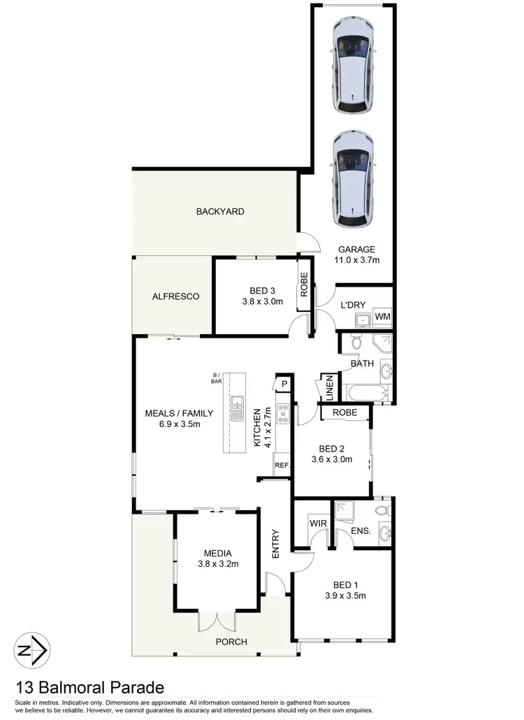 Floorplan of Homely house listing, 13 Balmoral Parade, Tullimbar NSW 2527