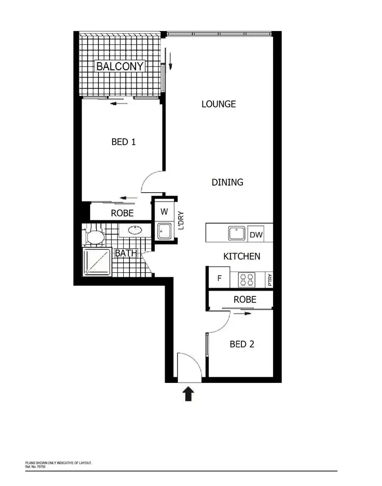Floorplan of Homely apartment listing, 96/39 Benjamin Way, Belconnen ACT 2617