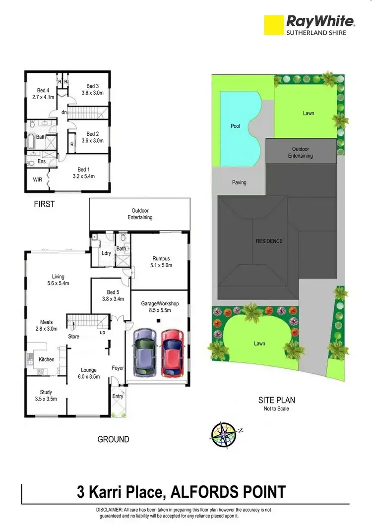 Floorplan of Homely house listing, 3 Karri Place, Alfords Point NSW 2234