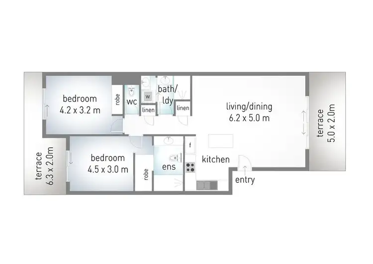 Floorplan of Homely unit listing, 19/32-38 Montana Road, Mermaid Beach QLD 4218