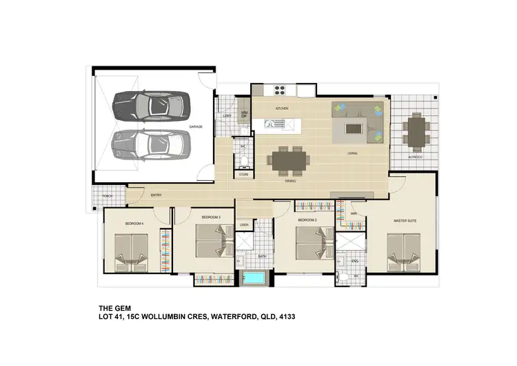 Floorplan of Homely house listing, 15C Wollumbin Crescent, Waterford QLD 4133
