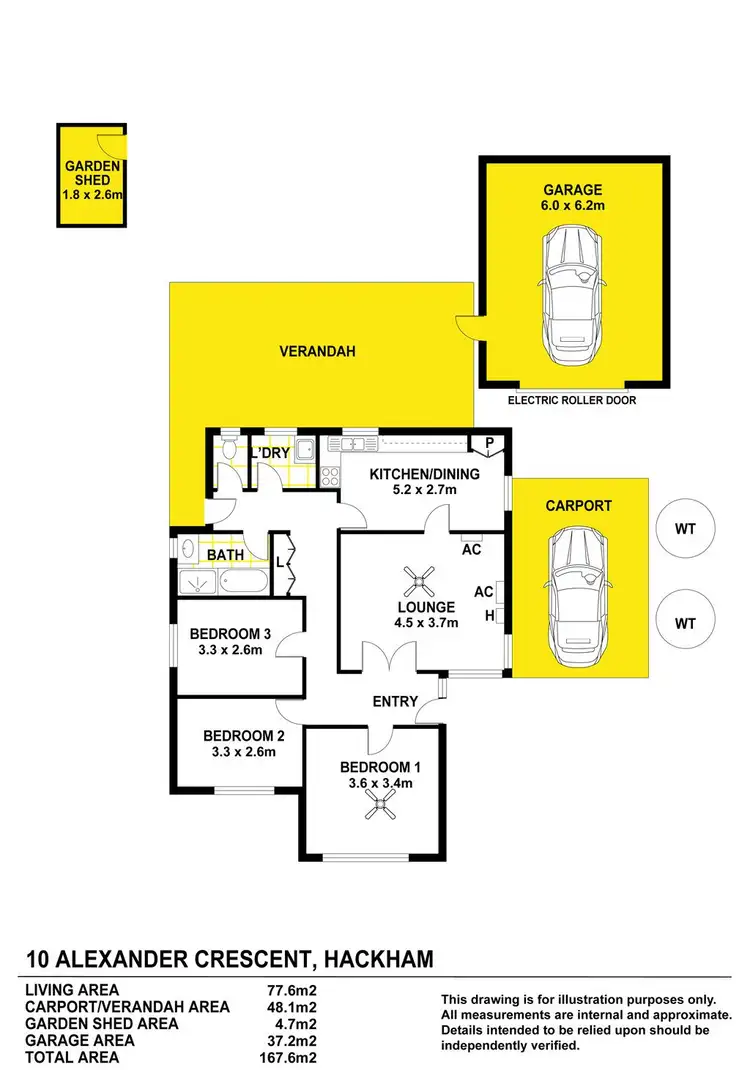 Floorplan of Homely house listing, 10 Alexander Crescent, Hackham SA 5163