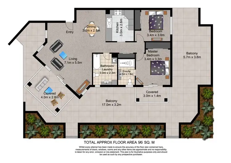 Floorplan of Homely apartment listing, 1/99-103 Muir Street, Labrador QLD 4215