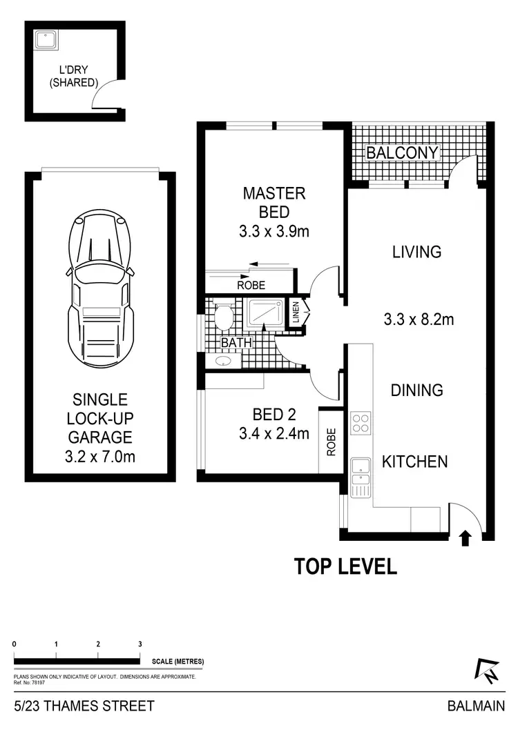 Floorplan of Homely apartment listing, 5/23 Thames Street, Balmain NSW 2041