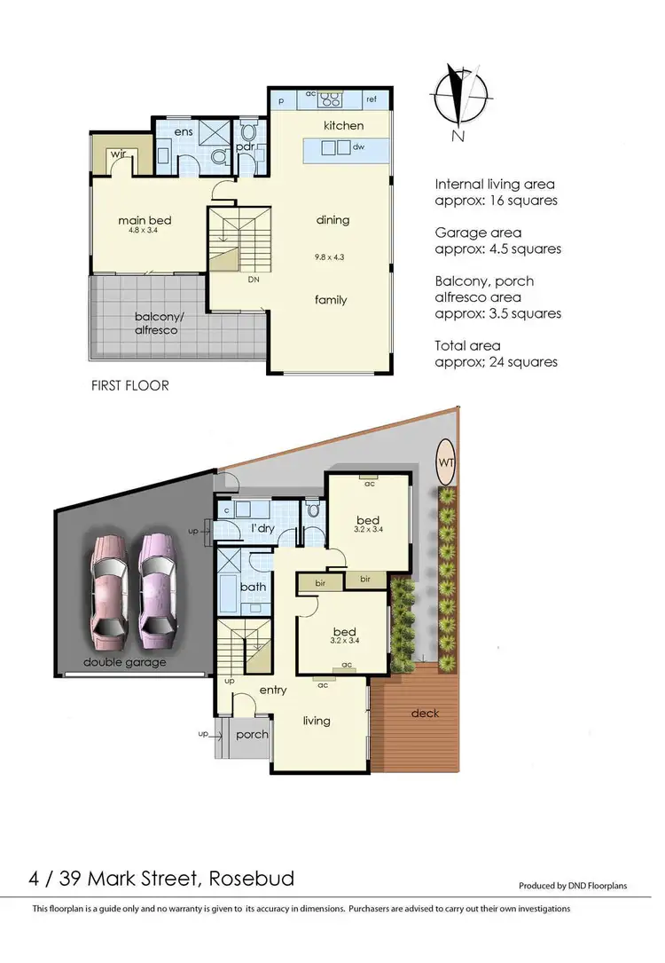 Floorplan of Homely house listing, 4/39 Mark Street, Rosebud VIC 3939