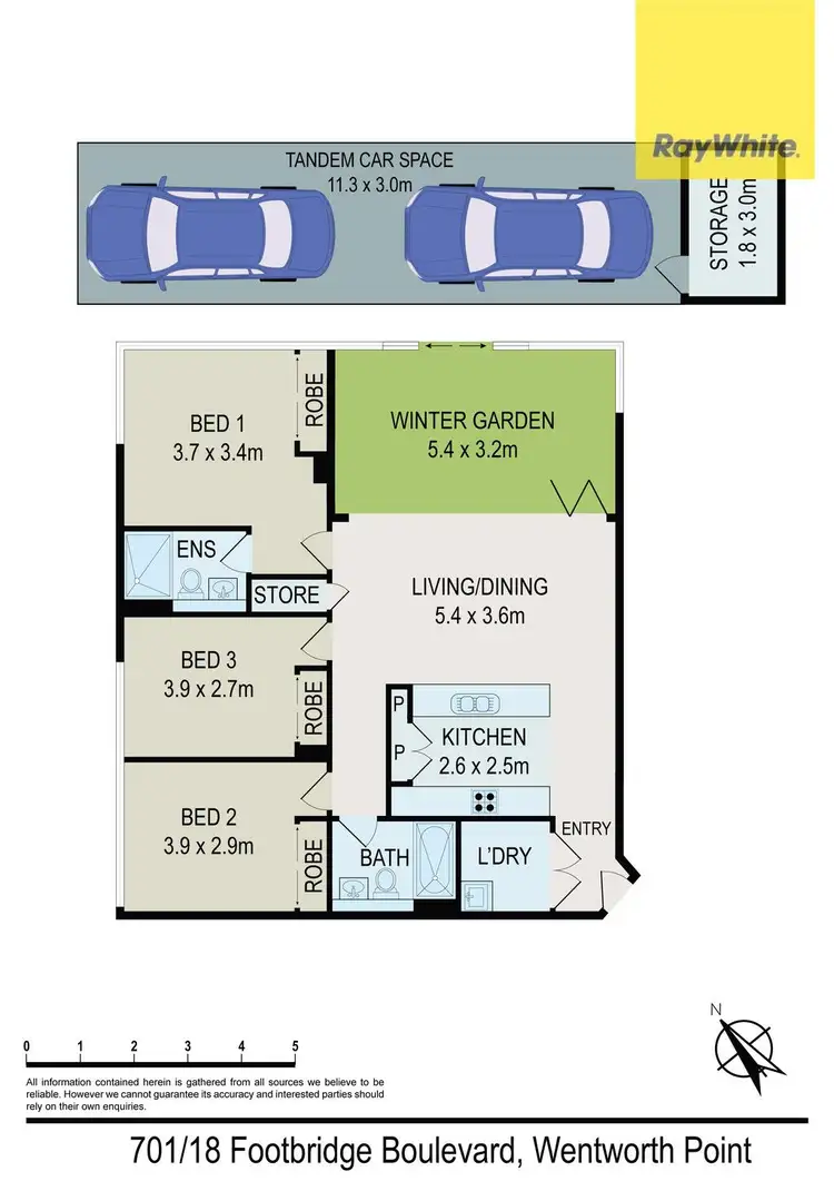 Floorplan of Homely apartment listing, 701/18 Footbridge Boulevarde, Wentworth Point NSW 2127