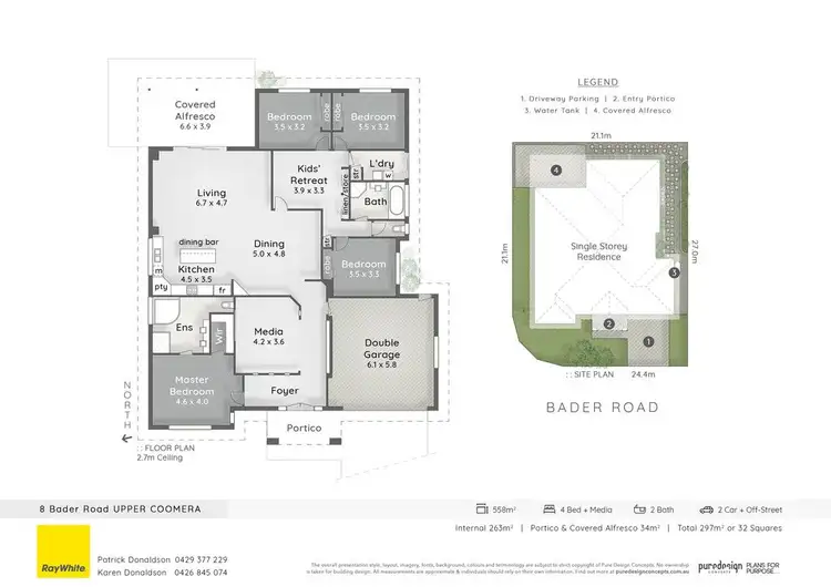 Floorplan of Homely house listing, 8 Bader Road, Upper Coomera QLD 4209