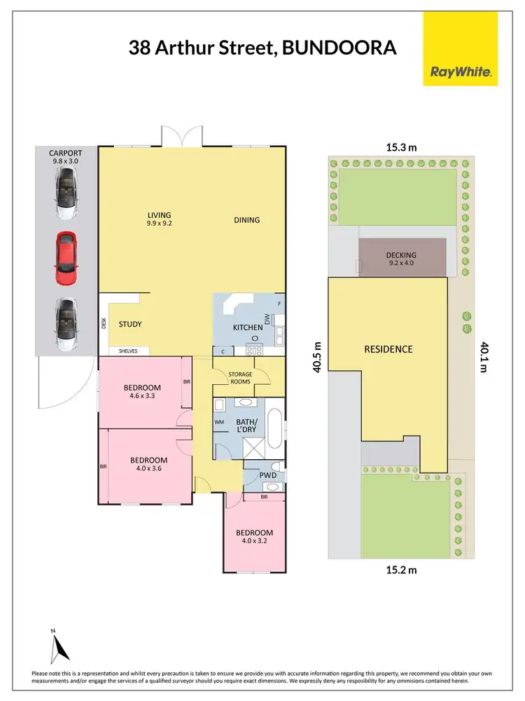 Floorplan of Homely house listing, 38 Arthur Street, Bundoora VIC 3083