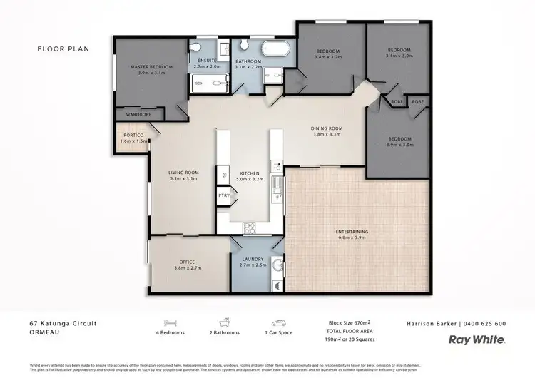 Floorplan of Homely house listing, 67 Katunga Circuit, Ormeau QLD 4208