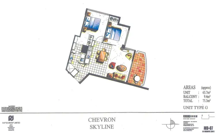 Floorplan of Homely unit listing, 1122/23 Ferny Avenue, Surfers Paradise QLD 4217