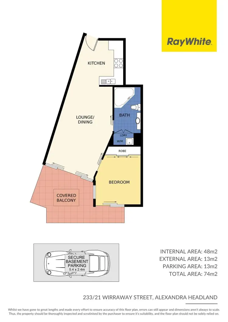 Floorplan of Homely unit listing, 233/21 Wirraway Street, Alexandra Headland QLD 4572